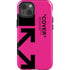 Black and Pink Arrows iPhone 15 Impact Case