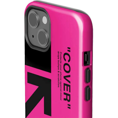 Black and Pink Arrows iPhone 14 Impact Case