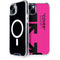 Black and Pink Arrows iPhone 15 Plus MagSafe Case