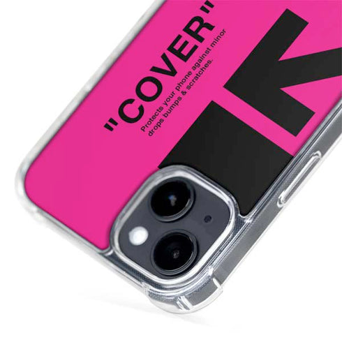 Black and Pink Arrows iPhone 15 Plus MagSafe Case