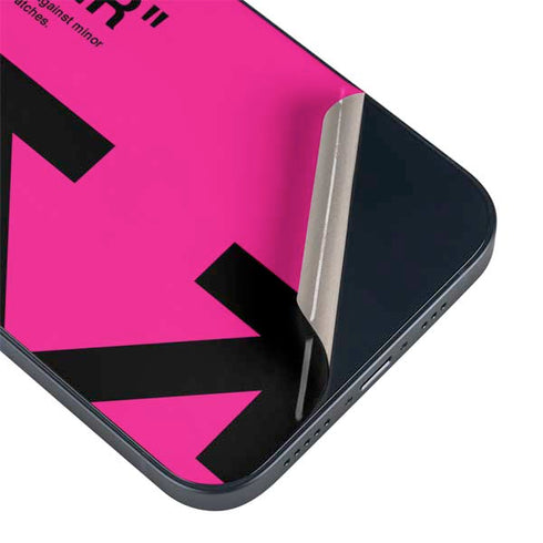 Black and Pink Arrows iPhone 15 Plus Skin