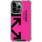 Black and Pink Arrows iPhone 15 Pro Clear Case
