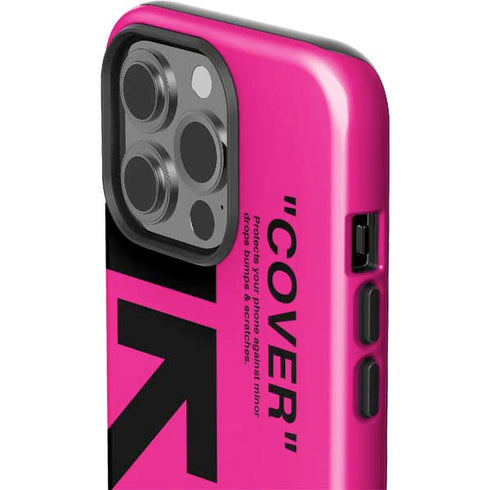 Black and Pink Arrows iPhone 15 Pro Impact Case