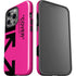 Black and Pink Arrows iPhone 14 Pro Impact Case