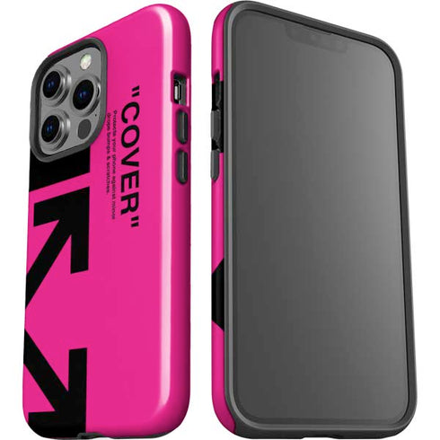 Black and Pink Arrows iPhone 15 Pro Impact Case