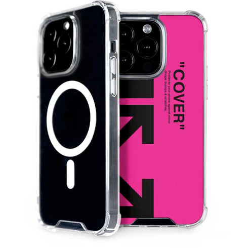Black and Pink Arrows iPhone 15 Pro MagSafe Case
