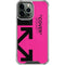 Black and Pink Arrows iPhone 14 Pro Max Clear Case