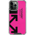 Black and Pink Arrows iPhone 14 Pro Max Clear Case