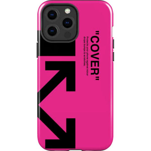 Black and Pink Arrows iPhone 15 Pro Max Impact Case