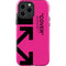 Black and Pink Arrows iPhone 15 Pro Max Impact Case