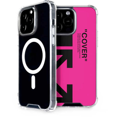 Black and Pink Arrows iPhone 15 Pro Max MagSafe Case