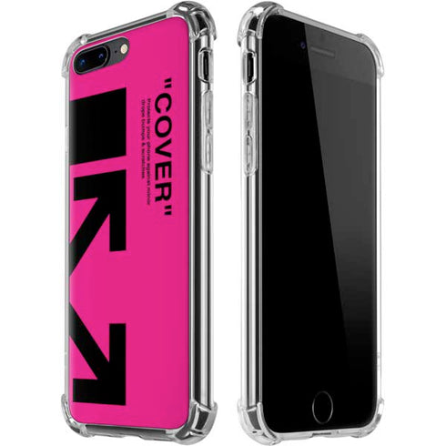 Black and Pink Arrows iPhone 7/8 Plus Clear Case