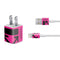 Black and Pink Arrows iPhone Charger (5W USB) Skin