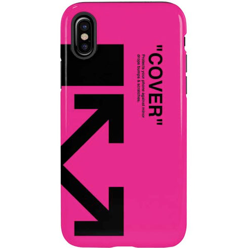 Black and Pink Arrows iPhone X Pro Case