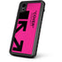 Black and Pink Arrows iPhone XR Waterproof Case