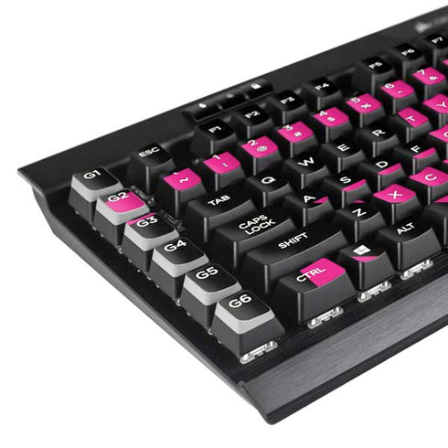 Black and Pink Arrows K95 RGB PLATINUM Mechanical Gaming Keyboard Skin