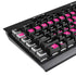 Black and Pink Arrows K95 RGB PLATINUM Mechanical Gaming Keyboard Skin