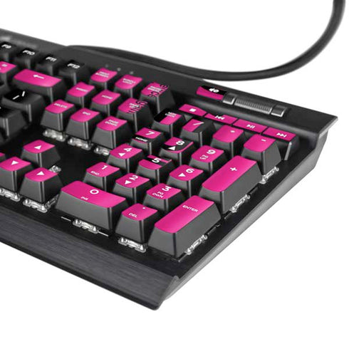 Black and Pink Arrows K95 RGB PLATINUM Mechanical Gaming Keyboard Skin