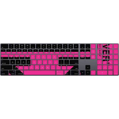 Black and Pink Arrows Magic Keyboard with Numeric Keypad Skin