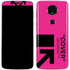 Black and Pink Arrows Moto E5 Plus Skin