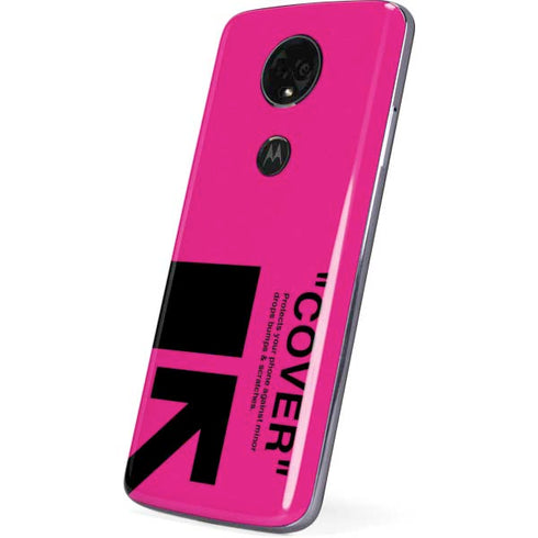 Black and Pink Arrows Moto E5 Plus Skin