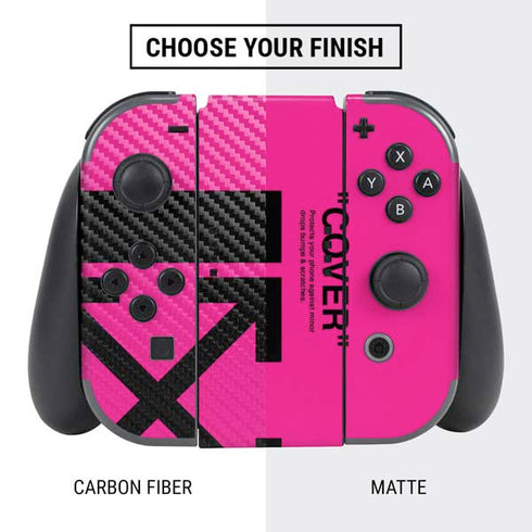 Black and Pink Arrows Nintendo Switch Bundle Skin