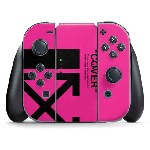 Black and Pink Arrows Nintendo Switch (2017-2021) Joy-Con Controller Skin