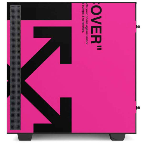 Black and Pink Arrows NZXT H510 Compact ATX Mid-Tower Case Skin