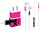 Black and Pink Arrows Phone Charger Skin