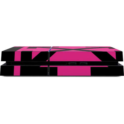 Black and Pink Arrows PS4 Console Skin