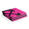 Black and Pink Arrows PS4 Pro Console Skin