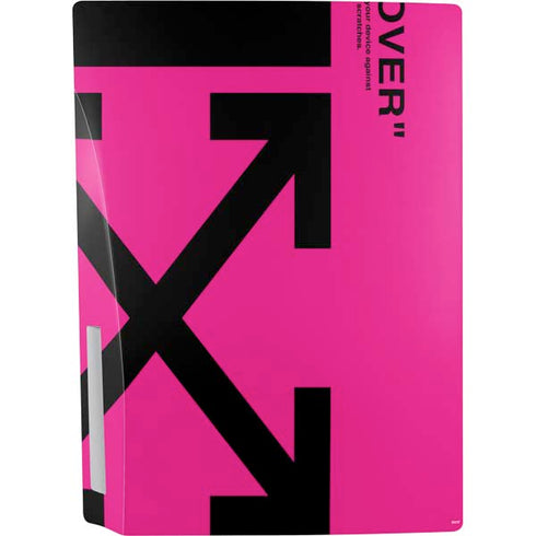Black and Pink Arrows PS5 Console Skin