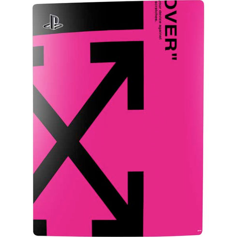 Black and Pink Arrows PS5 Digital Edition Console Skin