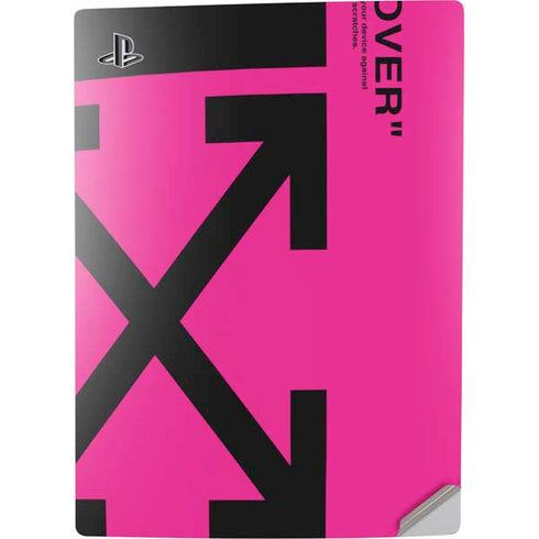 Black and Pink Arrows PS5 Digital Edition Console Skin