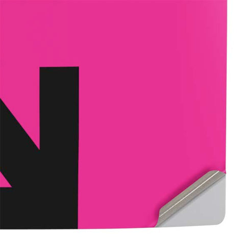 Black and Pink Arrows PS5 Slim Digital Edition Console Skin