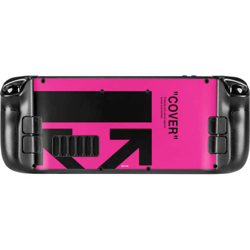 Black and Pink Arrows Steam Deck Handheld Gaming Computer Skin