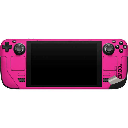 Black and Pink Arrows Steam Deck Handheld Gaming Computer Skin