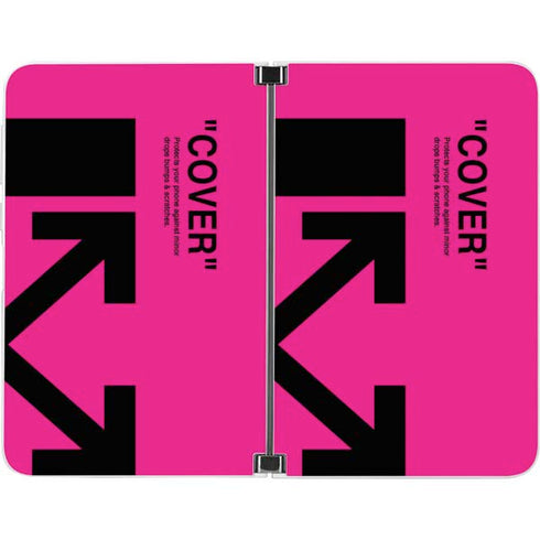 Black and Pink Arrows Surface Duo Skin