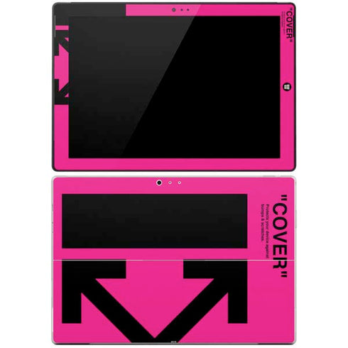 Black and Pink Arrows Surface Pro 3 Skin