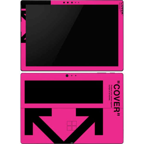 Black and Pink Arrows Surface Pro 6 Skin