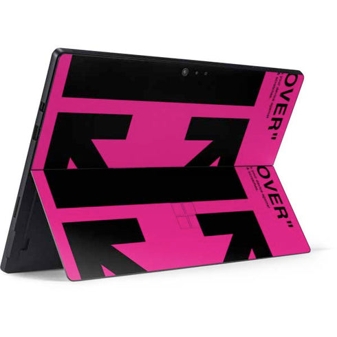 Black and Pink Arrows Surface Pro 6 Skin