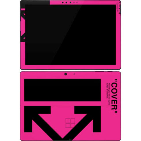 Black and Pink Arrows Surface Pro 7 Skin