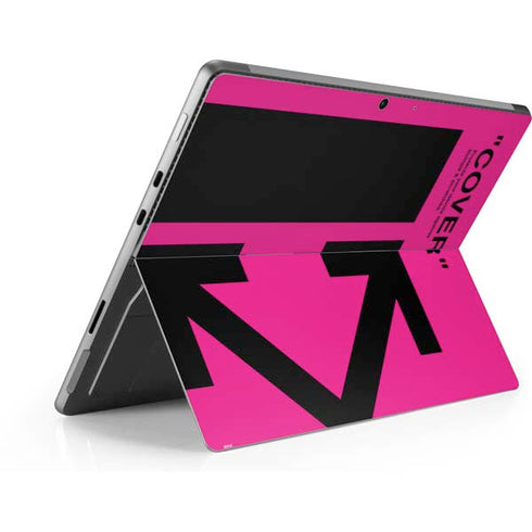 Black and Pink Arrows Surface Pro 8 Skin