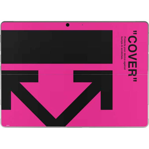 Black and Pink Arrows Surface Pro 9 Skin