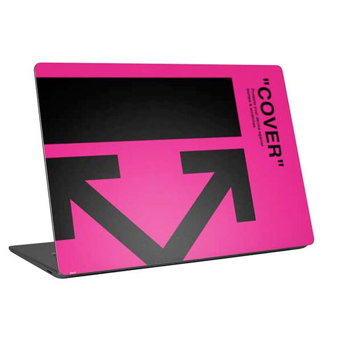 Black and Pink Arrows Universal Laptop 12in (9.8 x 6.8in) Skin