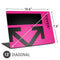 Black and Pink Arrows Universal Laptop 13in (10.6 x 7.6in) Skin