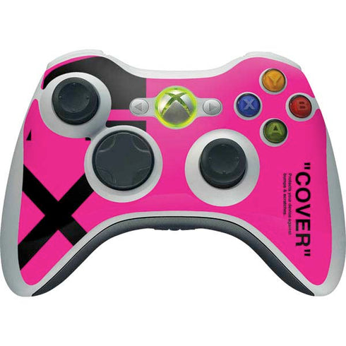 Black and Pink Arrows Xbox 360 Wireless Controller Skin