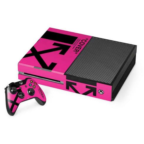 Black and Pink Arrows Xbox One Console and Controller Bundle Skin