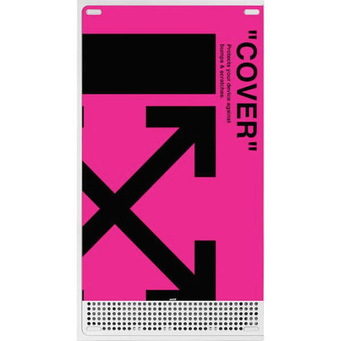 Black and Pink Arrows Xbox Series S Console Skin