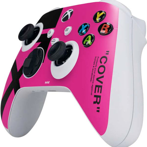 Black and Pink Arrows Xbox Series S Controller Skin